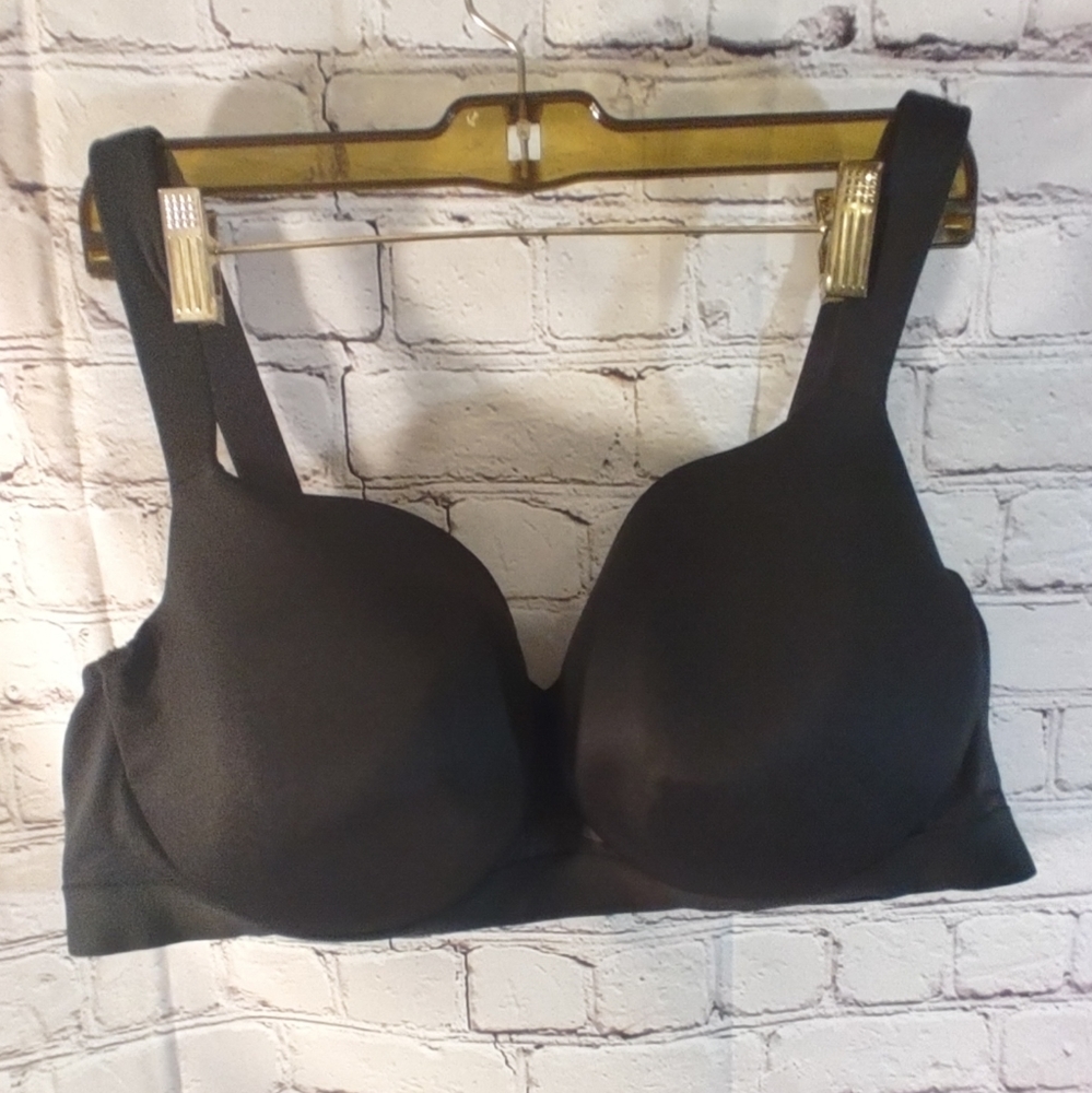 Cacique 46 DD Black Lightly Lined Balconette Bra